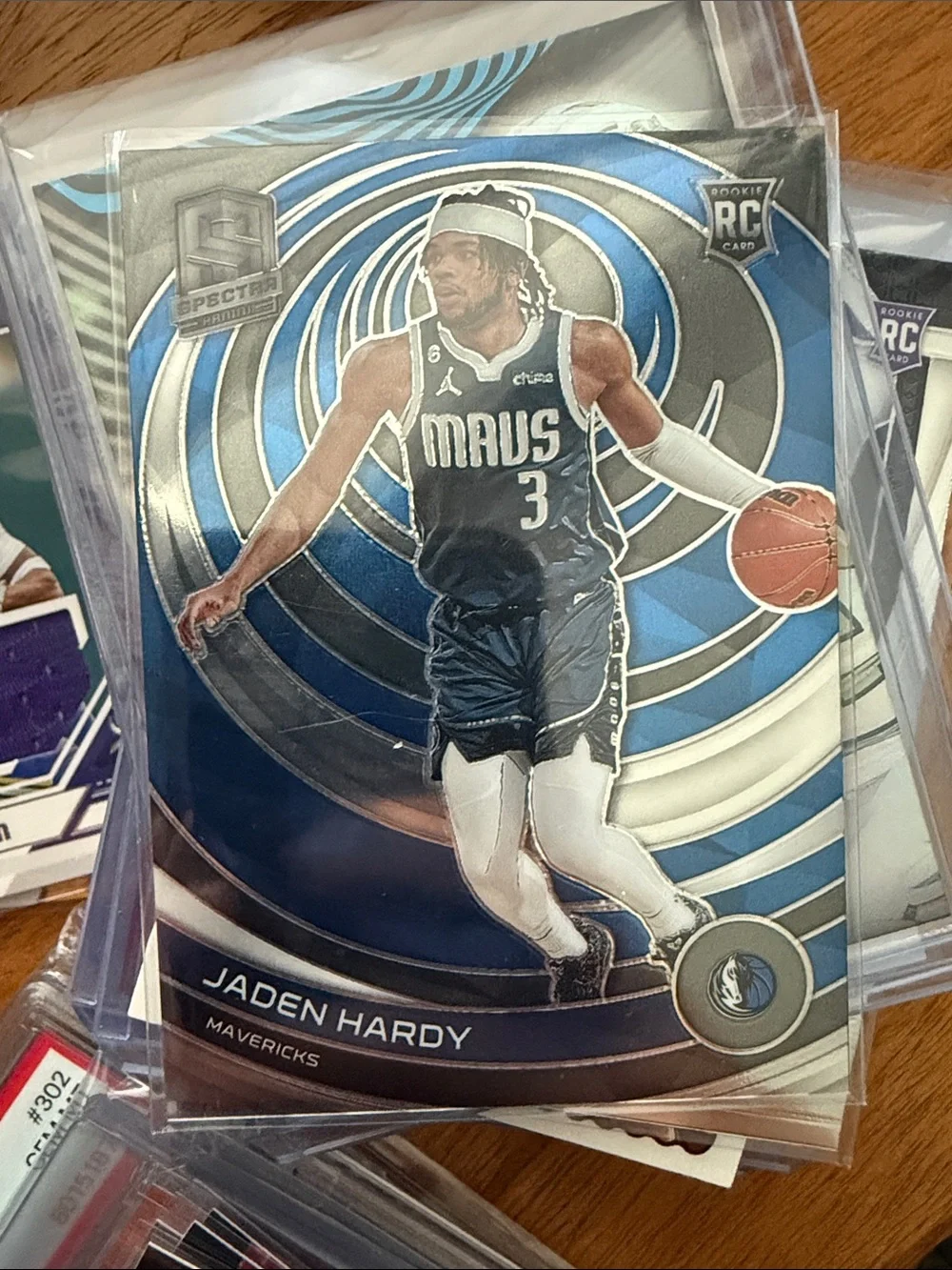 Panini Spectra Jaden Hardy Card - Blue & Silver